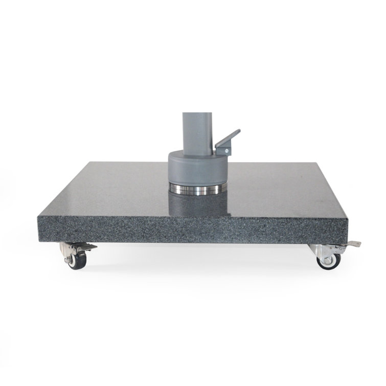 Dakota Fields Belle Granite 120kg Cantilever Parasol Base With Wheels